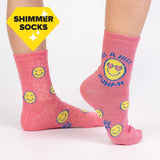 Sock it to Me Be A Nice Human Junior Crew Socks