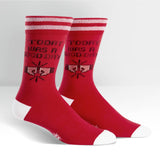 Sock it to Me Today was a good Day Mens Crew Socks