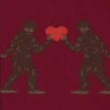 Sock it to Me Sasquatch Valentines Mens Crew Socks