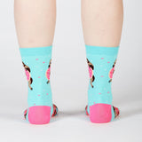 Sock it to Me Snackin' Sloth Womens Crew Socks