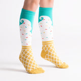 Sock it to Me Ice Cream Junior (aged 7-10) Knee High Socks