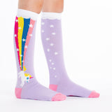 Sock it to Me Rainbow Blast Youth (aged 4-7) Knee High Socks