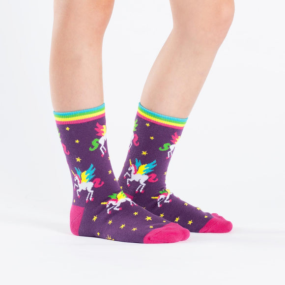 Sock it to Me Winging it Youth (aged 4-7) Crew Socks