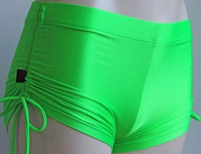 Deby Damage Multisnatch Booty Shorts Lime