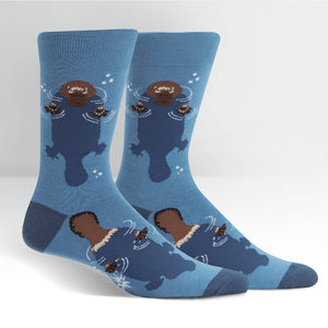 Sock it to Me Platypus Mens Crew Socks