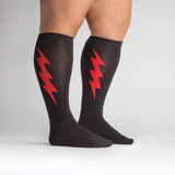Sock it to Me Super Hero Stretch it Knee High Socks - Red/Black