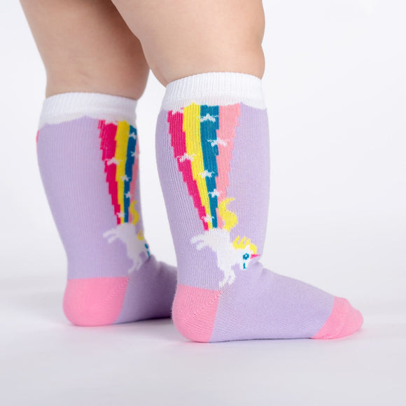 Sock it to Me Rainbow Blast Todder Knee High Socks