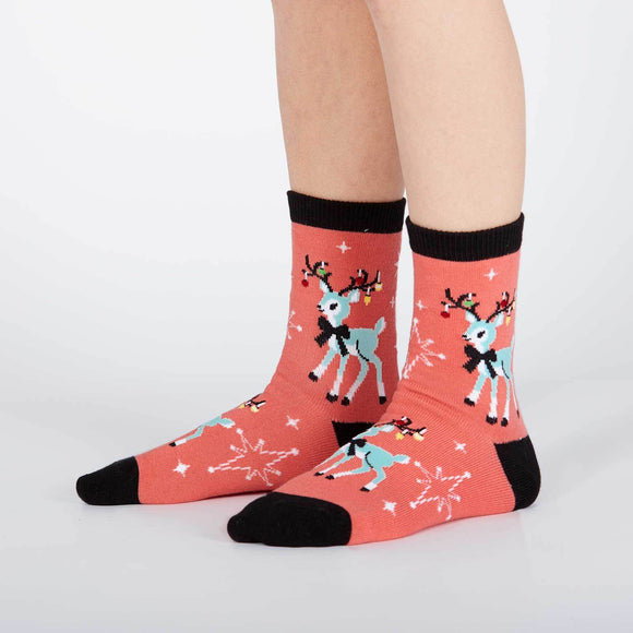 Sock it to Me With Bells On! Junior (Age 4-10) Crew Socks