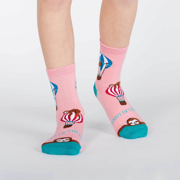 Sock it to Me Hang in There Junior (aged 7-10) Crew Socks